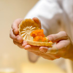 銀座 しのはら - フォアグラ最中