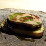 TTOAHISU - ◆フォアグラのテリーヌ・・ブータンノワールが挟まれてるのですがいいい味わいで フォアグラと共に頂くととてもいい味わい。