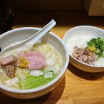 中華そば 満鶏軒 - 鶏中華そば　雑炊セット　2018.11