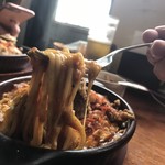 チーズ - パスタとカレーとチーズが絡んで良い感じ