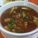 中華料理 唐韻 - <麺飯>牛筋麺（牛筋ラーメン）＠680円。