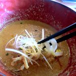 10ZEN - うどんを坦々麺風つけ汁につけて