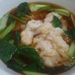 中華料理 唐韻 - <麺飯>蝦仁雲呑麺＠720円。
