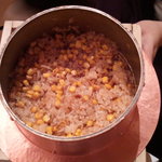 あらし山吉兆 - 牛脂ととうもろこしのご飯☆