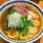 てんくう - 海老塩ワンタン麺（880円）＋味たま