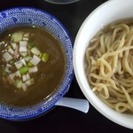 煮干らー麺シロクロ - 限定麺「濃厚つけ麺」（熱盛）（2018年11月6日）