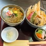 手打ち蕎麦 銀杏 - あなご丼御膳　2018.11