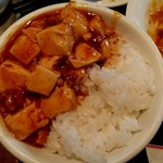 Bimikaku - 美味閣の特製麻婆豆腐定食　麻婆丼にして頂きます！