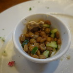 フォセッタ - 前菜盛り合わせ：茹で豚のツナソース＆レンズ豆のマリネ