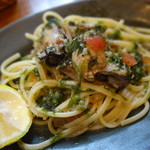 フォセッタ - 牡蠣と青海苔のアーリオオーリオ スパゲッティ