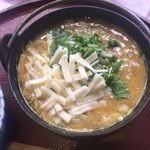 お通 - 「カレーとり雑炊」1,500円+「チーズ」340円