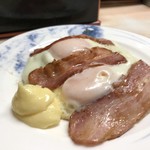 がばちょ - 前回食べたベーコンエッグ♡(裏メニューや！(･∀･)ｼﾗﾝｹﾄﾞ!!!!!