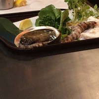 ステーキ パンドラ 匠 - あわび、エビ