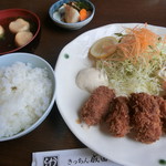 きっちん成田 - カキフライ定食(1,180円)