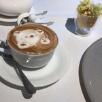 リストランテ カッパス - カフェラテもとても可愛らしい。