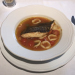 リストランテ カッパス - アクアパッツァを真上から撮影。