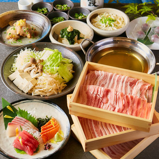 全品食べ放題 選べるスープの豚しゃぶしゃぶコース コスパ抜群の食べ放題 2時間飲み放題付き7品3980円 3480円 はなれ 仙台店 Hanare あおば通 居酒屋 食べログ