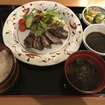 レストラン北海 - エゾシカ肉のカットステーキ定食