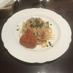 Torattoria Chao - 2018/11/07 越前セイコガニ(丸一杯)クリームソーススパゲッティ 3000円