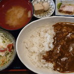 Maru Sankaku Shikaku - おでんダシカレー定食　税込７５０円
