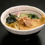 福山コロナワールドフードテラス - きつねうどん（そば）550円