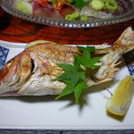 Ryokan Chaume - 焼き物：鯛の塩焼き