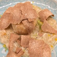 日本料理 久丹 - 揚げ胡麻豆腐 渡り蟹餡 白トリュフがけ