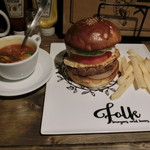 folk burgers&beers - エッグバーガー1100円