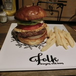 folk burgers&beers - エッグバーガー1100円