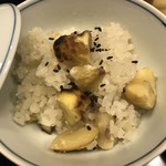 懐石 辻留 - 丹波産栗のおこわ