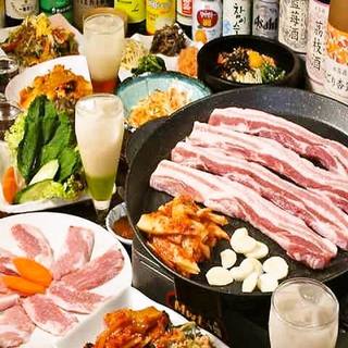 Comes with samgyeopsal! Banquet course from 2,500 yen