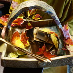 美山荘 - 鮎の杉板焼き