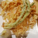 静岡おいしんぼ処 しずおかばっかぁ - 桜えびかき揚げ・７８０円