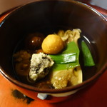 美山荘 - きのこ汁