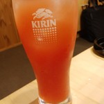 静岡おいしんぼ処 しずおかばっかぁ - 菊川サワー(トマト)・４５０円