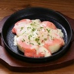Grilled potatoes with mentaiko cheese
