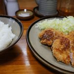 Tonhana - ひれかつ定食　1300円　肉厚ジューシー正統派