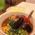 スープカレー　plus one - １８種類の彩り野菜のスープカレー