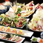 山形蕎麦と備長炭炙り酒家 YEBISU亭 - 料理写真:宴会コース