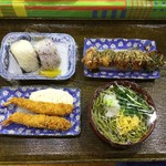 ななのゆ - 娘食(おにぎりは食べきれず、お持ち帰りに…)