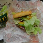 マクドナルド - ダブルチーズバーガーにサラダを三度してみた