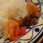 印度料理シタール - ライスに薬味