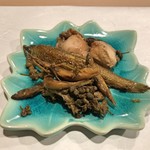 うを徳 - 牡蠣 時雨煮 + ホンモロコ有馬煮 + ゴリ有馬煮