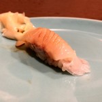 うを徳 - かわはぎの肝入り平目（握り）