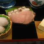 寿司長 - 銀杏とローストビーフとチーズ
