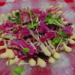 ビストロ アオキ - カツオのカルパッチョ　ショウガ風味