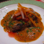 ビストロ アオキ - 牛メガネ肉ステーキ