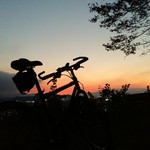 みんなのコーヒー - 垣生山展望台の途中に止めてた自転車！