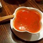 手作りトルコ料理とデリのお店KRAL - ひよこ豆のスープ　500円