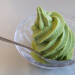 京都鉄道博物館 食堂車 - ソフトクリーム（抹茶）